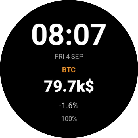 Bitcoin Price Widget, Another screen 1