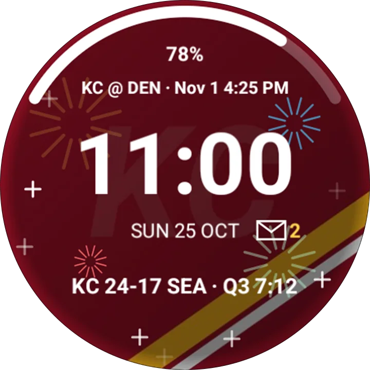 Football Team Tracker, Wear OS